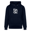 Witte letters Nijmegan trui. Uniseks bio-hoodie. - marine