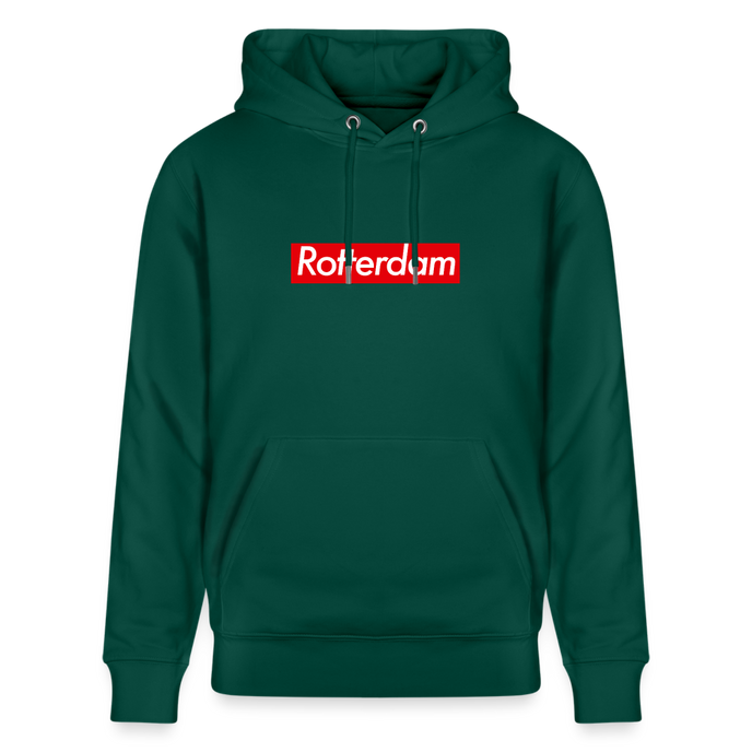 Rotterdam hoodie. Uniseks bio-hoodie. - forest