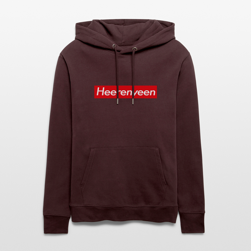 Heerenveen hoodie. Uniseks bio-hoodie. - maroon