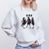 Three cool little birds Amsterdam Uniseks oversize bio-sweater - wit