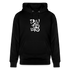 Witte letters Deventer trui. Uniseks bio-hoodie. - zwart