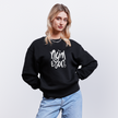 Witte letters Nijmegan trui. Uniseks oversize bio-sweater. - zwart