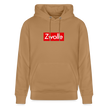 Zwolle hoodie. Uniseks bio-hoodie. - Latte