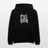 Witte letters Amsterdam trui. Uniseks bio-hoodie. - zwart