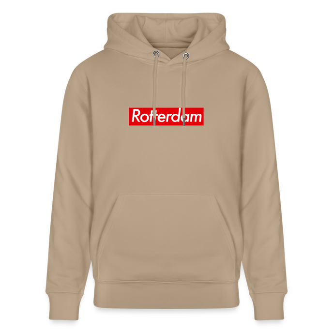 Rotterdam hoodie. Uniseks bio-hoodie. - beige