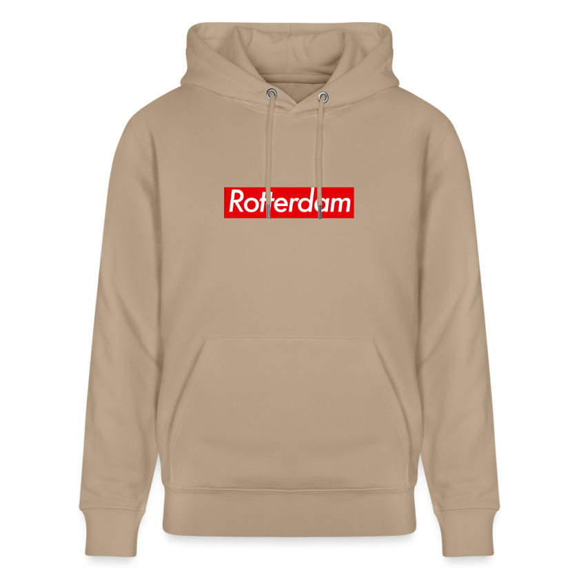 Rotterdam hoodie. Uniseks bio-hoodie. - beige