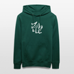 Witte letters Zwolle hoodie. Uniseks bio-hoodie. - forest