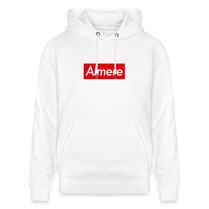 Almere hoodie. Uniseks bio-hoodie. - wit