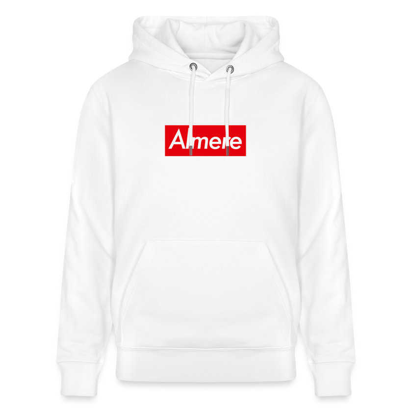 Almere hoodie. Uniseks bio-hoodie. - wit