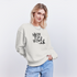 Boefjes Heerenveen. Uniseks oversize bio-sweater. - OFF WHITE