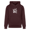 Witte letters Volendam hoodie. Uniseks bio-hoodie. - maroon