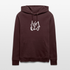 Witte letters Almelo trui. Uniseks bio-hoodie. - maroon