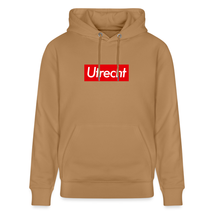 Utrecht hoodie. Uniseks bio-hoodie. - Latte