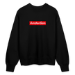 Amsterdam trui . Uniseks oversize bio-sweater . - zwart