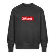 Sittard trui. Uniseks oversize bio-sweater. - donkergrijs gemêleerd