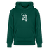 Witte letters Sittard trui. Uniseks bio-hoodie. - forest