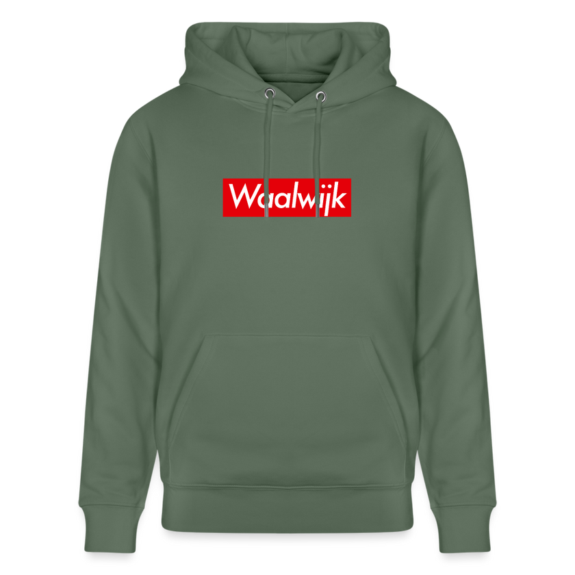 Waalwijk hoodie. Uniseks bio-hoodie. - dennengroen