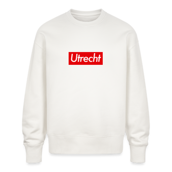 Utrecht trui. Uniseks oversize bio-sweater. - OFF WHITE