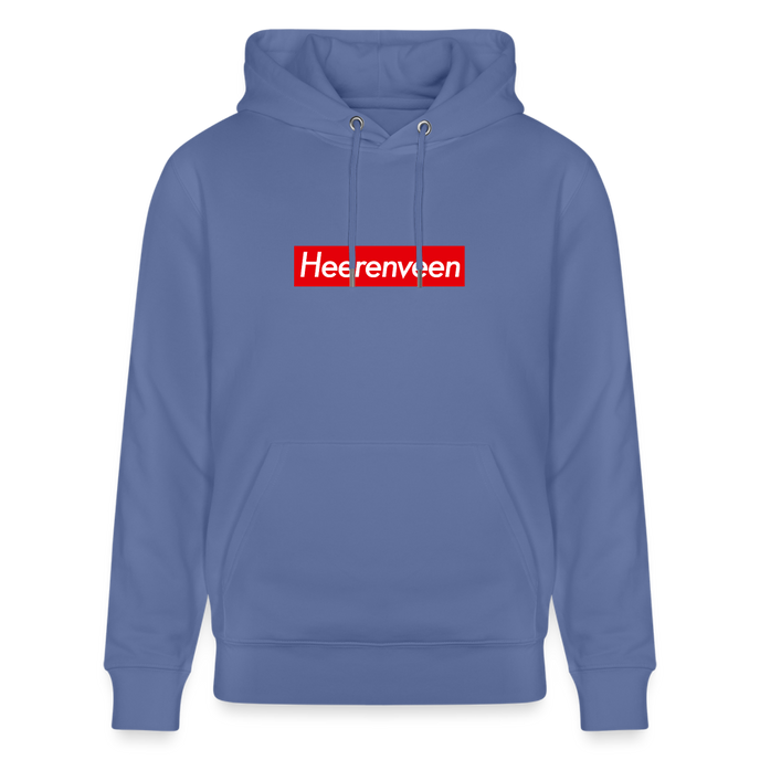 Heerenveen hoodie. Uniseks bio-hoodie. - blauw