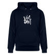 Witte letters Volendam hoodie. Uniseks bio-hoodie. - marine