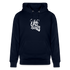 Witte letters Utrecht trui. Uniseks bio-hoodie. - marine