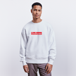 Eindhoven trui . Uniseks oversize bio-sweater. - wit