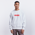 Eindhoven trui . Uniseks oversize bio-sweater. - wit