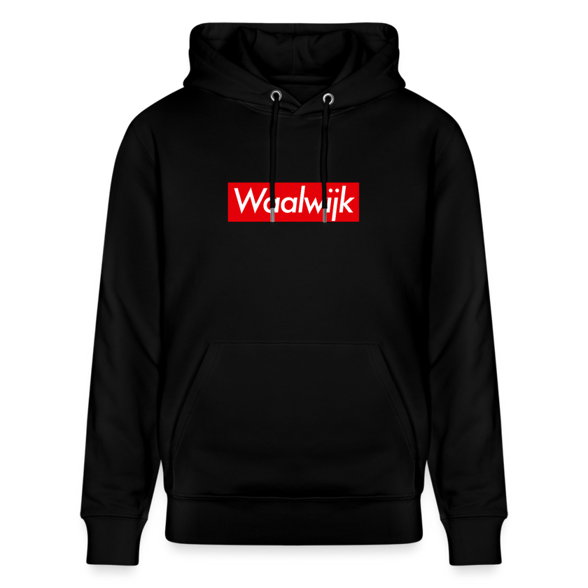 Waalwijk hoodie. Uniseks bio-hoodie. - zwart