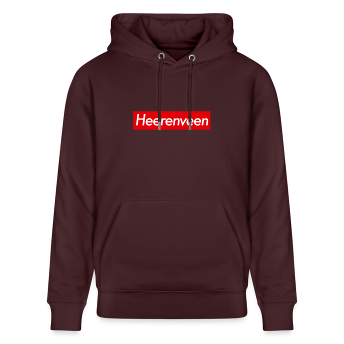 Heerenveen hoodie. Uniseks bio-hoodie. - maroon