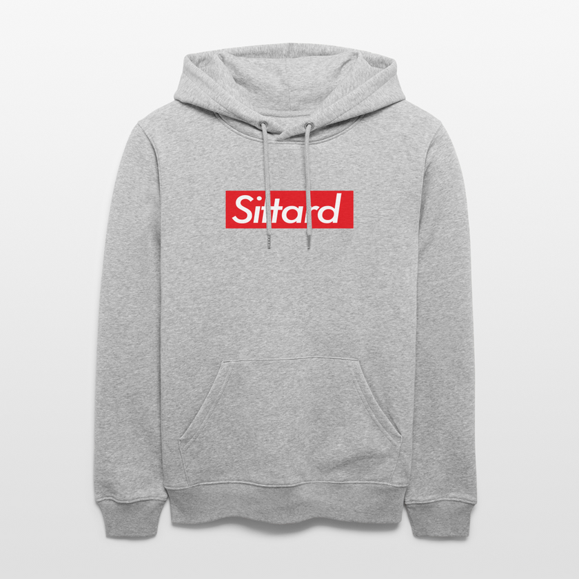 Sittard hoodie. Uniseks bio-hoodie. - grijs gemêleerd