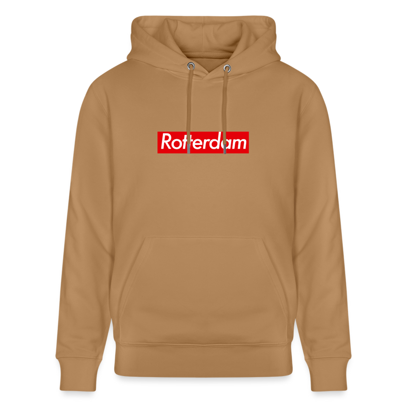 Rotterdam hoodie. Uniseks bio-hoodie. - Latte