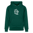 Witte letters Zwolle hoodie. Uniseks bio-hoodie. - forest