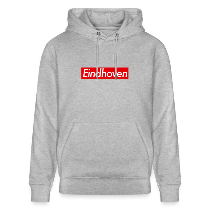 Eindhoven hoodie. Uniseks bio-hoodie. - grijs gemêleerd