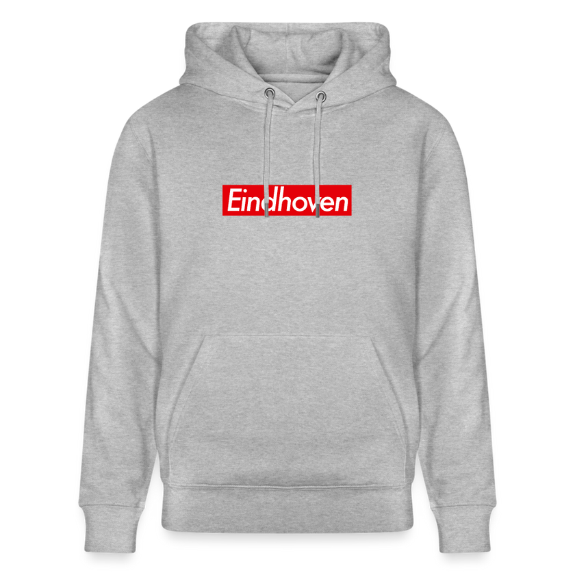 Eindhoven hoodie. Uniseks bio-hoodie. - grijs gemêleerd