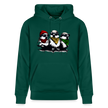 Three bad #ass little birds, bob Marley Amsterdam Uniseks bio-hoodie - forest