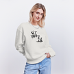 Boefjes Sittard. Uniseks oversize bio-sweater. - OFF WHITE