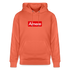 Almere hoodie. Uniseks bio-hoodie. - lichtrood