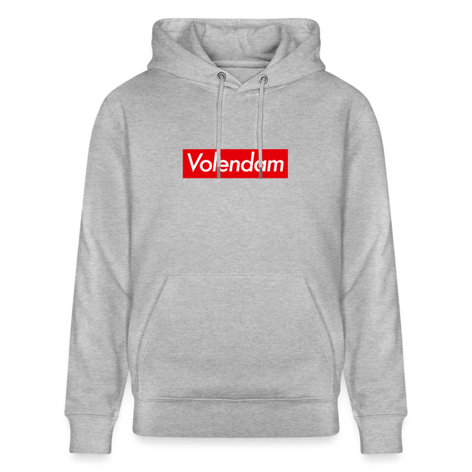 Volendam hoodie. Uniseks bio-hoodie. - grijs gemêleerd