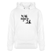 Boefjes Waalwijk.Uniseks bio-hoodie. - wit