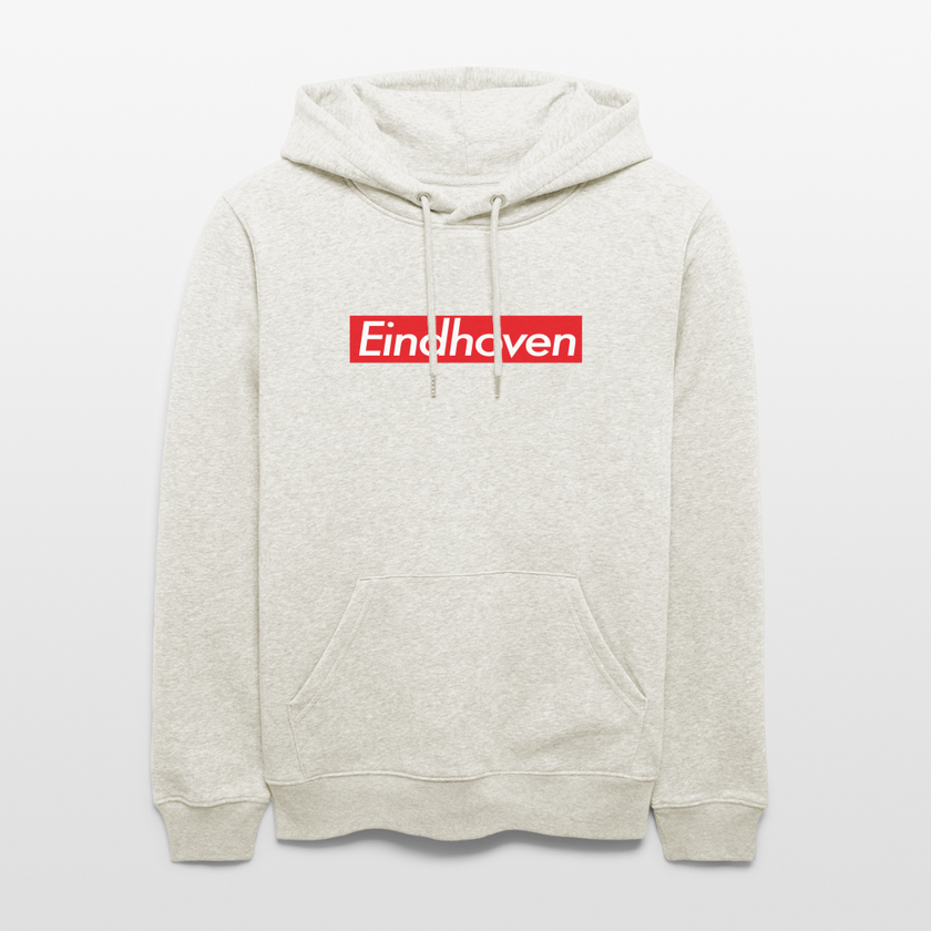 Eindhoven hoodie. Uniseks bio-hoodie. - beige gemêleerd