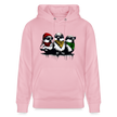 Three bad #ass little birds, bob Marley Amsterdam Uniseks bio-hoodie - lichtroze