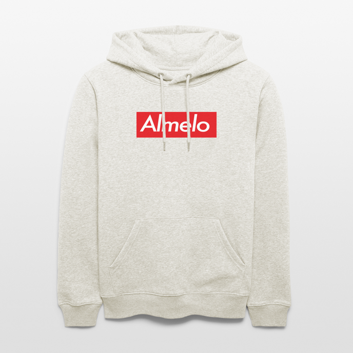 Almelo hoodie. Uniseks bio-hoodie. - beige gemêleerd