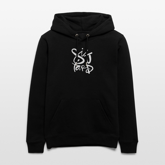 Witte letters Sittard trui. Uniseks bio-hoodie. - zwart