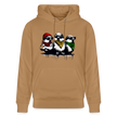 Three bad #ass little birds, bob Marley Amsterdam Uniseks bio-hoodie - Latte