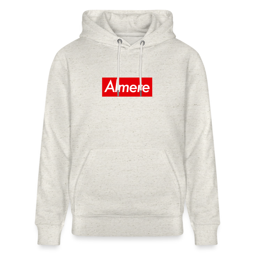 Almere hoodie. Uniseks bio-hoodie. - beige gemêleerd