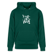 Witte letters Heerenveen trui. Uniseks bio-hoodie. - forest