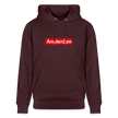 Amsterdam hoodie. Uniseks bio-hoodie. - maroon