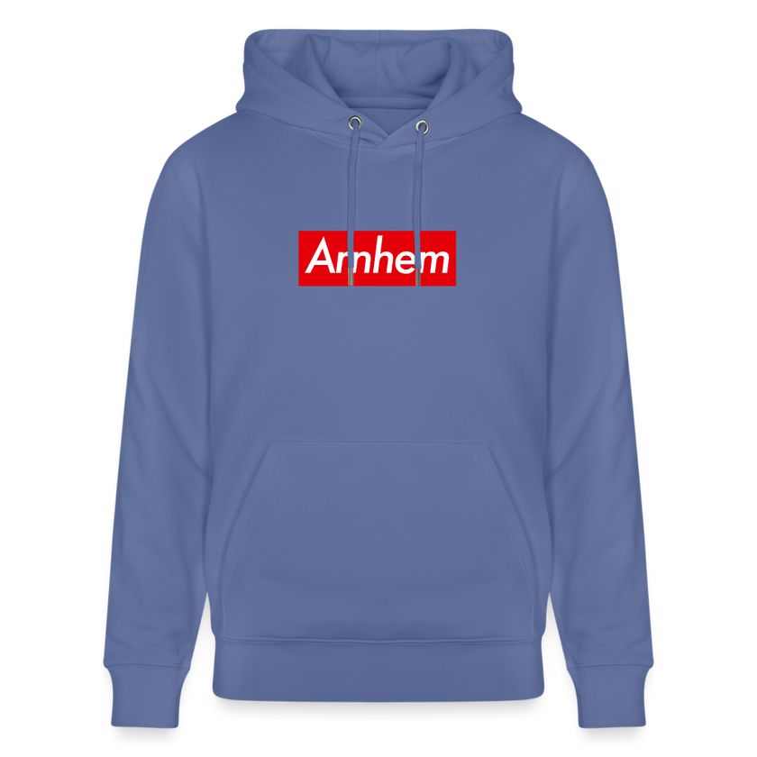 Arnhem hoodie. Uniseks bio-hoodie. - blauw