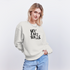 Boefjes Deventer. Uniseks oversize bio-sweater. - OFF WHITE