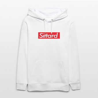 Sittard hoodie. Uniseks bio-hoodie. - wit